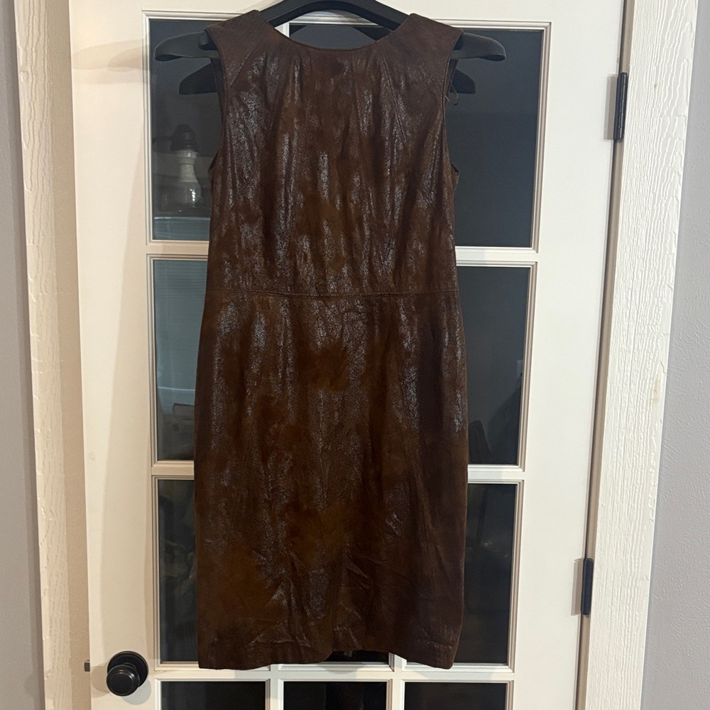 Vince Camuto Rich Brown Midi Dress